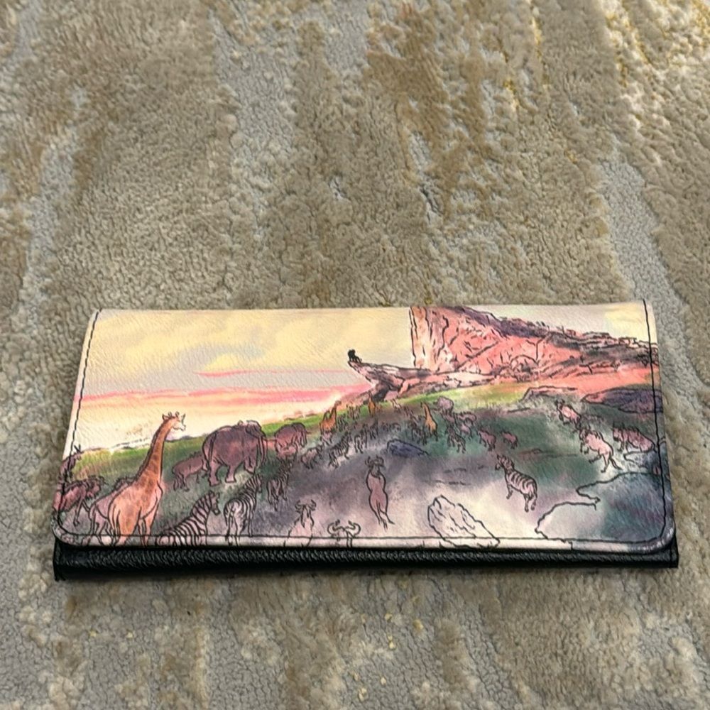Disney Loungefly Lion King‎ watercolor Wallet EUC